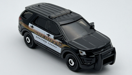 Машинка Большой Город Matchbox 2016 Ford Interceptor Utility Highway 1:64 HLD15 Black - Retromagaz, image 5