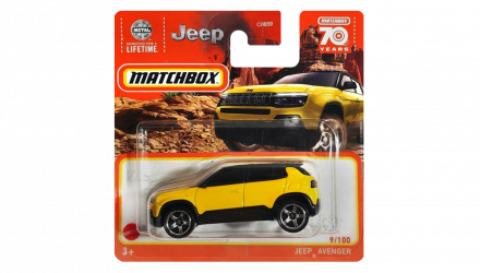 Машинка Велике Місто Matchbox 2023 Jeep Avenger Off-Road 1:64 HLC50 Yellow - Retromagaz, image 1