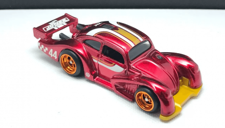 Машинка Базова Hot Wheels Volkswagen Käfer Racer Super Treasure Hunt STH Contoured 1:64 HCY09 Red - Retromagaz, image 1