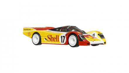 Машинка Premium Hot Wheels Porsche 962 та Транспортер Sakura Sprinter Shell Team Transport 1:64 FLF56/HCR34 Yellow 2шт - Retromagaz, image 5