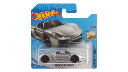 Машинка Базовая Hot Wheels Porsche 918 Spyder Factory Fresh 1:64 FPT66 Metallic Silver - Retromagaz, image 1