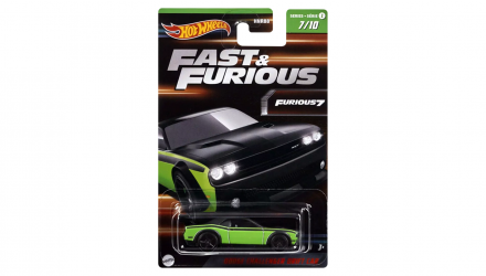 Тематична Машинка Hot Wheels Dodge Challenger Drift Car Fast & Furious 1:64 HNR88/HNT07 Black - Retromagaz, image 1