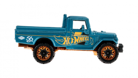 Тематическая Машинка Hot Wheels Toyota Land Cruiser Green and Gold 1:64 HVX01 Turquoise - Retromagaz, image 3