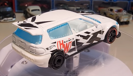 Машинка Базовая Hot Wheels Honda Civic Custom Drag Strip 1:64 HKH33 White - Retromagaz, image 3