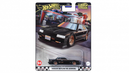 Машинка Premium Hot Wheels Nissan Skyline RS (KDR30) Boulevard 1:64 HRT66 Black - Retromagaz, image 1