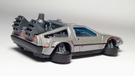 Машинка Базова Hot Wheels DeLorean DMC-12 Back to the Future Time Machine - Hover Mode Screen Time 1:64 FYC50 Silver - Retromagaz, image 3