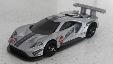 Машинка Базовая Hot Wheels 2016 Ford GT Race Borla Speed Graphics 1:64 GRY40 Metallic Silver - Retromagaz, image 2