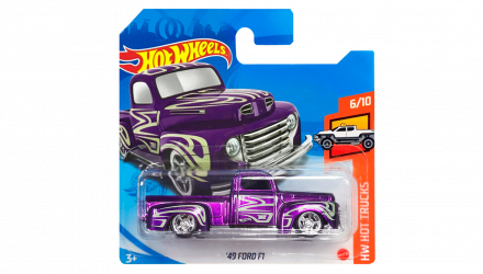 Машинка Базовая Hot Wheels '49 Ford F1 Super Treasure Hunt STH Hot Trucks 1:64 GTD03 Purple - Retromagaz, image 1