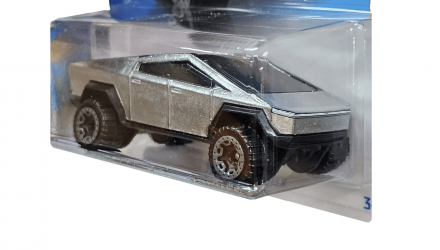 Машинка Базова Hot Wheels Tesla Cybertruck Rolling Metal 1:64 HTB55 Silver - Retromagaz, image 1