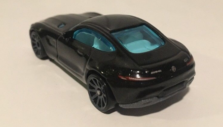 Машинка Базовая Hot Wheels '15 Mercedes-AMG GT Nightburnerz 1:64 FJX68 Black - Retromagaz, image 3