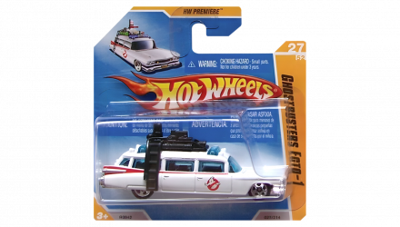 Машинка Базова Hot Wheels Cadillac Ghostbusters Ecto-1 New Models 1:64 R0942 White - Retromagaz, image 1