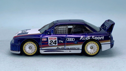 Машинка Базовая Hot Wheels Audi '90 Quattro Super Treasure Hunt STH Turbo 1:64 HTF36 Blue - Retromagaz, image 3