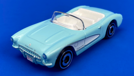 Машинка Базова Hot Wheels 1956 Corvette Barbie The Movie Screen Time 1:64 HKK87 Light Blue - Retromagaz, image 1