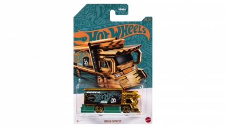 Тематическая Машинка Hot Wheels Raijin Express Green and Gold 1:64 HVX03 Gold - Retromagaz, image 1