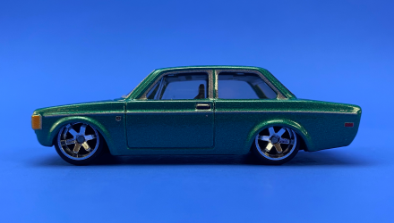 Машинка Premium Hot Wheels '73 Volvo 142 GL AutoStrasse 1:64 HCJ87 Turquoise - Retromagaz, image 4