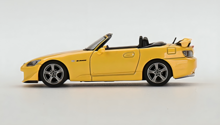 Машинка Premium MINI GT Honda S2000 Type S 1:64 Yellow - Retromagaz, image 5