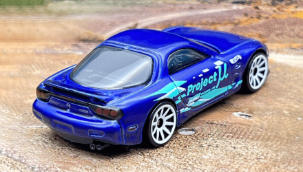 Машинка Базовая Hot Wheels '95 Mazda RX-7 J-Imports 1:64 HTD97 Blue - Retromagaz, image 2