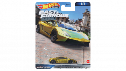 Машинка Premium Hot Wheels Lamborghini Gallardo LP 570-4 Superleggera Fast & Furious 1:64 HNW46/HMG52 Gold - Retromagaz, image 1