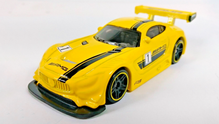 Машинка Базова Hot Wheels '16 Mercedes-AMG GT3 Race Day 1:64 FYD19 Yellow - Retromagaz, image 2