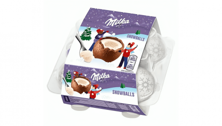 Шоколад Молочний Milka Snow Balls з Кремом 112g - Retromagaz, image 2