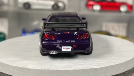 Машинка Premium MINI GT Nissan Skyline GT-R (R34) Tommykaira R-z 1:64 Purple - Retromagaz, image 6