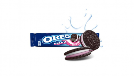 Печенье Oreo Remix Raspberry & Vanilla 157g - Retromagaz, image 1