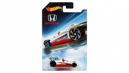 Тематическая Машинка Hot Wheels Honda Racer Honda 70th Anniversary 1:64 FKD28 White - Retromagaz, image 1