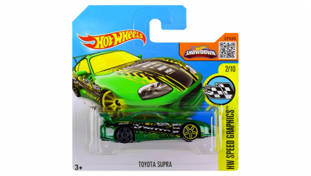 Машинка Базова Hot Wheels Toyota Supra Speed Graphics 1:64 DHR73 Green - Retromagaz, image 1