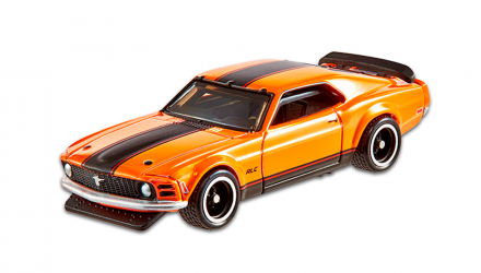 Машинка Premium Hot Wheels '70 Ford Mustang Boss 302 Red Line Club RLC 1:64 GXJ22 Orange - Retromagaz, image 2