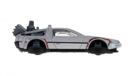 Машинка Базовая Hot Wheels DeLorean DMC-12 Back to the Future Time Machine - Hover Mode Screen Time 1:64 HTB33 Silver - Retromagaz, image 4