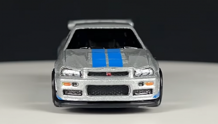 Тематична Машинка Hot Wheels Nissan Skyline GT-R (BNR34) Fast & Furious 1:64 HNR88/HNT02 Silver - Retromagaz, image 5