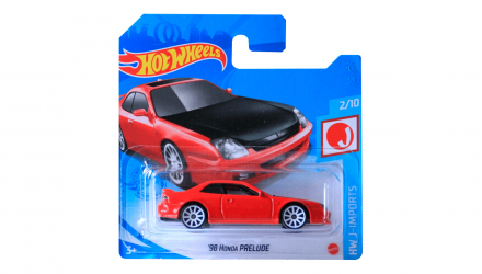 Машинка Базова Hot Wheels '98 Honda Prelude J-Imports 1:64 GTC08 Red - Retromagaz, image 1