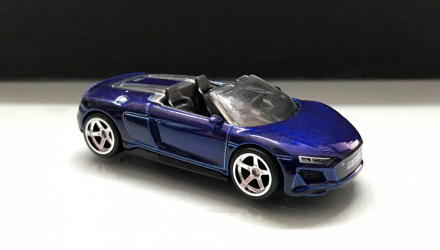 Машинка Базовая Hot Wheels 2019 Audi R8 Spyder Super Treasure Hunt STH Exotics 1:64 GTD01 Blue - Retromagaz, image 2