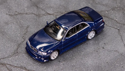 Машинка Premium Tarmac Works VERTEX Toyota Chaser JZX100 GLOBAL64 1:64 TG4G-007-BL Blue - Retromagaz, image 2