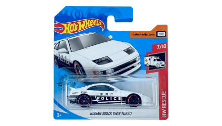 Машинка Базова Hot Wheels Nissan 300ZX Twin Turbo Police Rescue 1:64 GHC64 White - Retromagaz, image 1