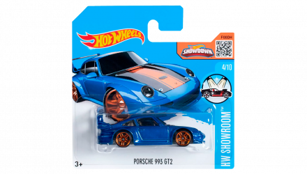 Машинка Базовая Hot Wheels Porsche 993 GT2 Showroom 1:64 DHT11 Blue - Retromagaz, image 1