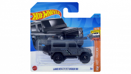 Машинка Базовая Hot Wheels Land Rover Defender 90 Hot Trucks 1:64 HKJ05 Dark Grey - Retromagaz, image 1