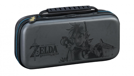 Чехол Твердый Nintendo Switch OLED Model Lite Deluxe Zelda Breath of The Wild Link Travel Case Grey Новый - Retromagaz, image 1