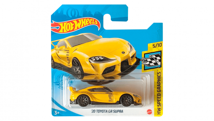 Машинка Базова Hot Wheels '20 Toyota GR Supra Speed Graphics 1:64 GTB76 Yellow - Retromagaz, image 1