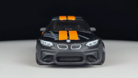 Тематическая Машинка Hot Wheels 2016 BMW M2 Neon Speeders 1:64 HLH72/HLH80 Black - Retromagaz, image 5