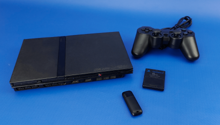 Консоль Sony PlayStation 2 Slim SCPH-7xxx Free MC Boot Black Нерабочий Привод + 10 Встроенных Игр Б/У - Retromagaz, image 4