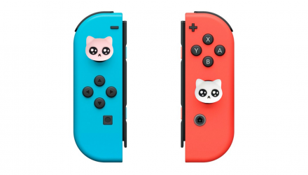 Накладки на Стіки RMC 4шт Cat Nintendo Switch White Pink Grey Blue - Retromagaz, image 4