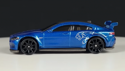 Тематическая Машинка Hot Wheels Jaguar XE SV Project 8 Fast & Furious 1:64 HNR88/HNT09 Blue - Retromagaz, image 4