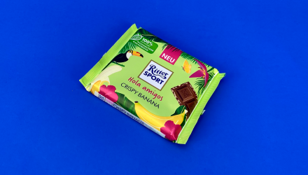 Шоколад Молочный Ritter Sport Crispy Banana 100g - Retromagaz, image 1