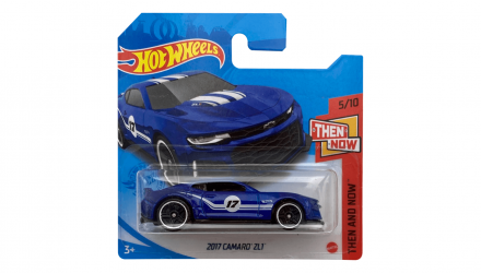 Машинка Базовая Hot Wheels 2017 Camaro ZL1 Then and Now 1:64 GTC76 Blue - Retromagaz, image 1