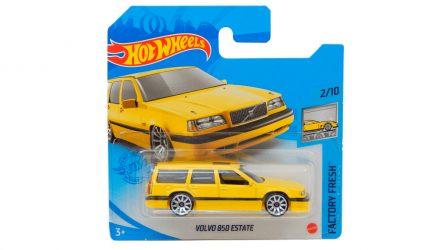 Машинка Базова Hot Wheels Volvo 850 Estate Factory Fresh 1:64 GTC62 Yellow - Retromagaz, image 1