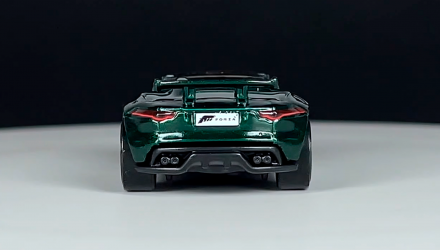 Тематическая Машинка Hot Wheels '15 Jaguar F-Type Project 7 Forza 1:64 HLK27 Green - Retromagaz, image 4