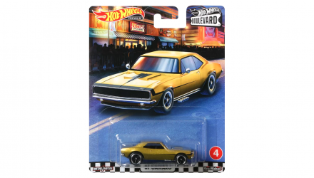 Машинка Premium Hot Wheels '67 Camaro Boulevard 1:64 GJT69 Gold - Retromagaz, image 1