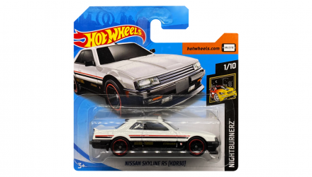 Машинка Базовая Hot Wheels Nissan Skyline RS (KDR30) Nightburnerz 1:64 FYD11 White - Retromagaz, image 1