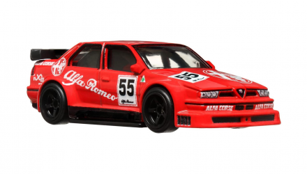 Машинка Premium Hot Wheels 2шт Alfa Romeo 155 V6 TI та Транспортер Fleet Flyer Team Transport 1:64 FLF56/HKF42 Red - Retromagaz, image 6